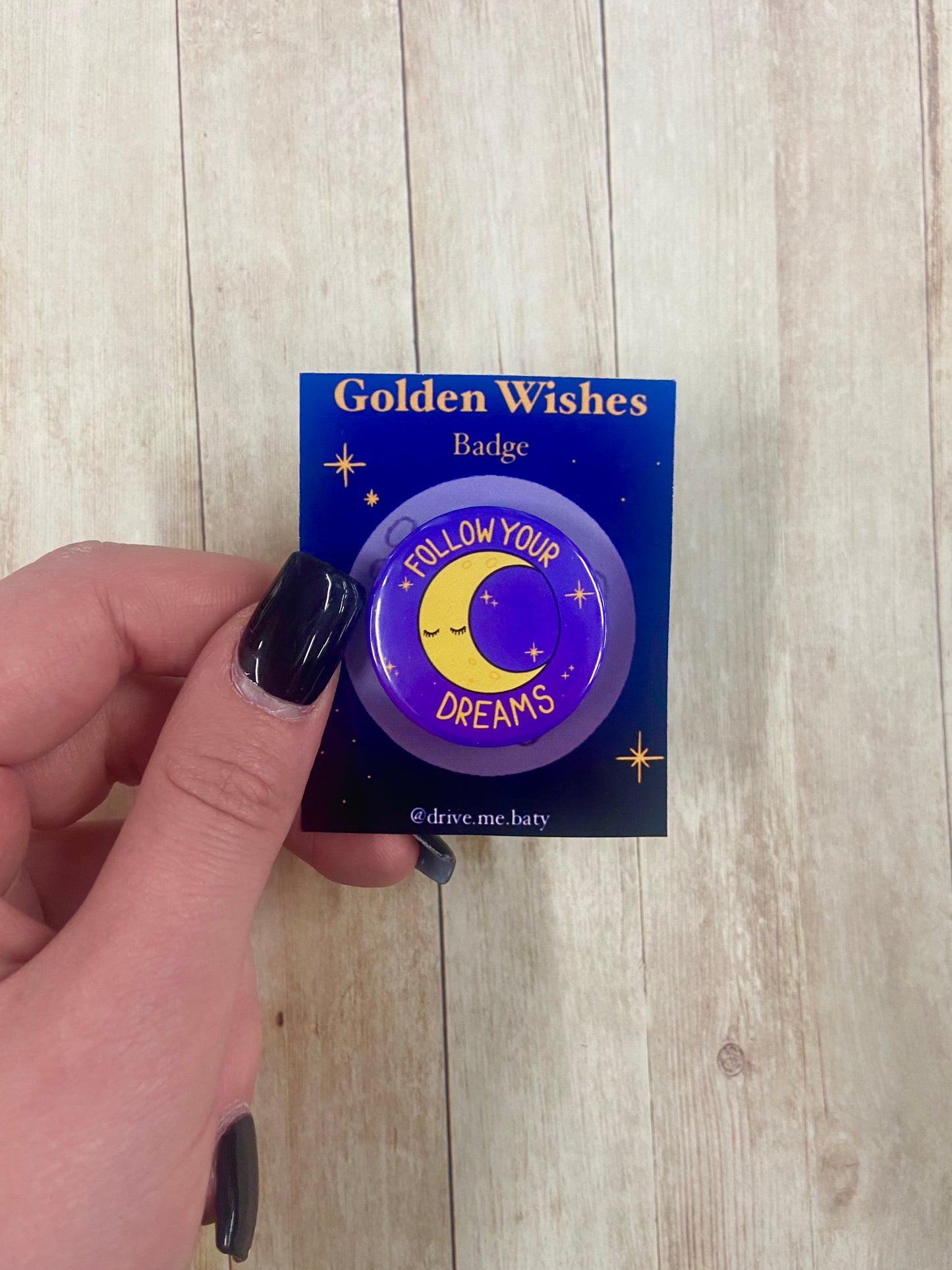 Golden Wishes ‘follow your dreams’ badge