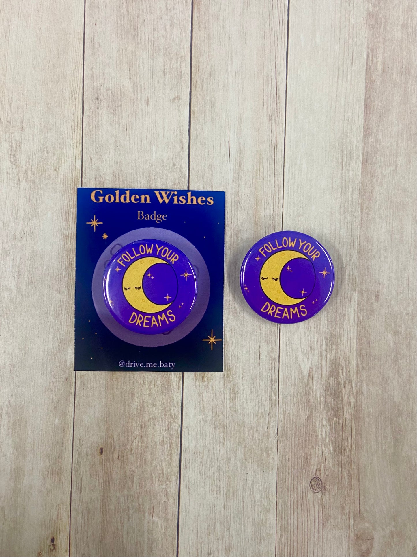 Golden Wishes ‘follow your dreams’ badge
