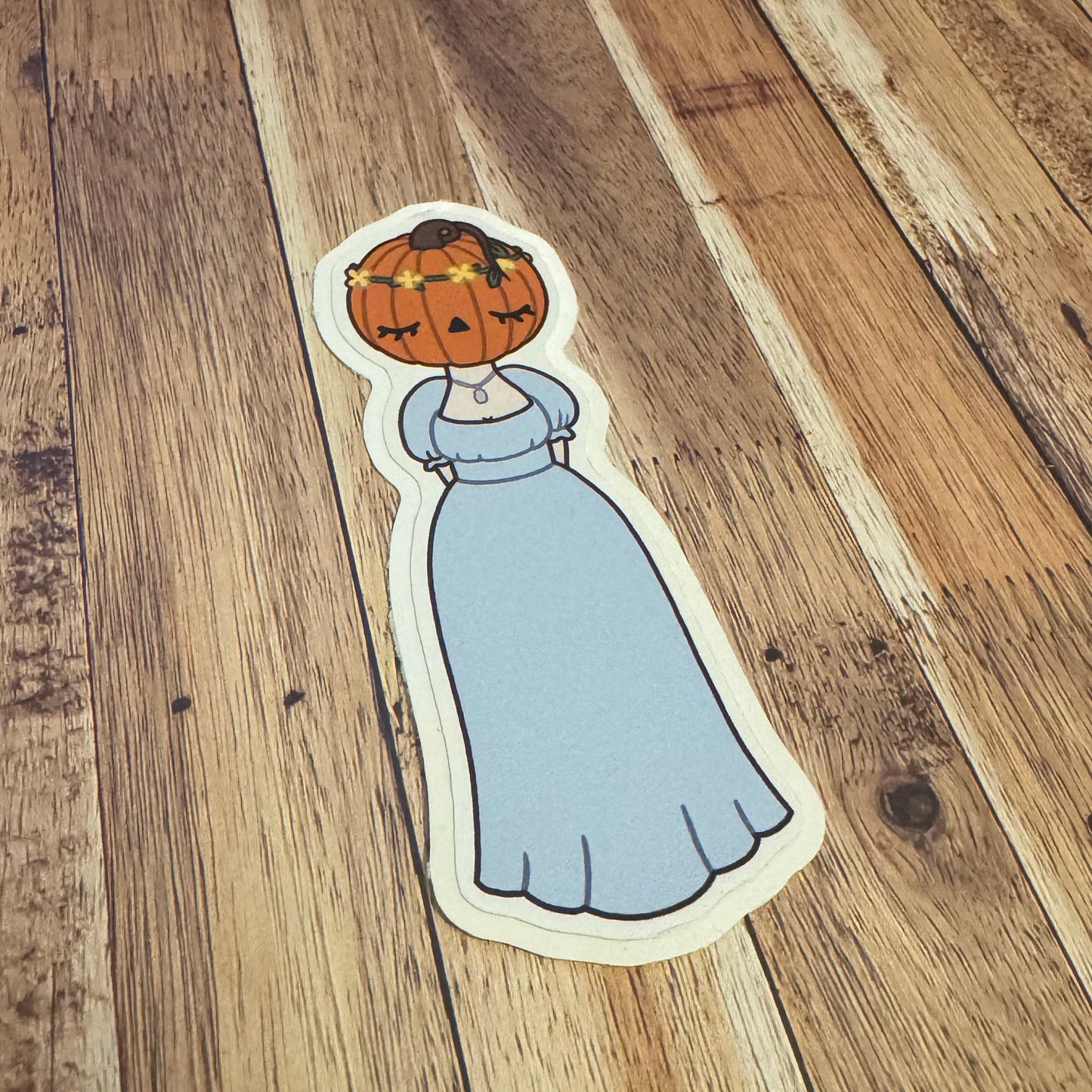 Lovely Pumpkin Maiden Sticker- Bluebell