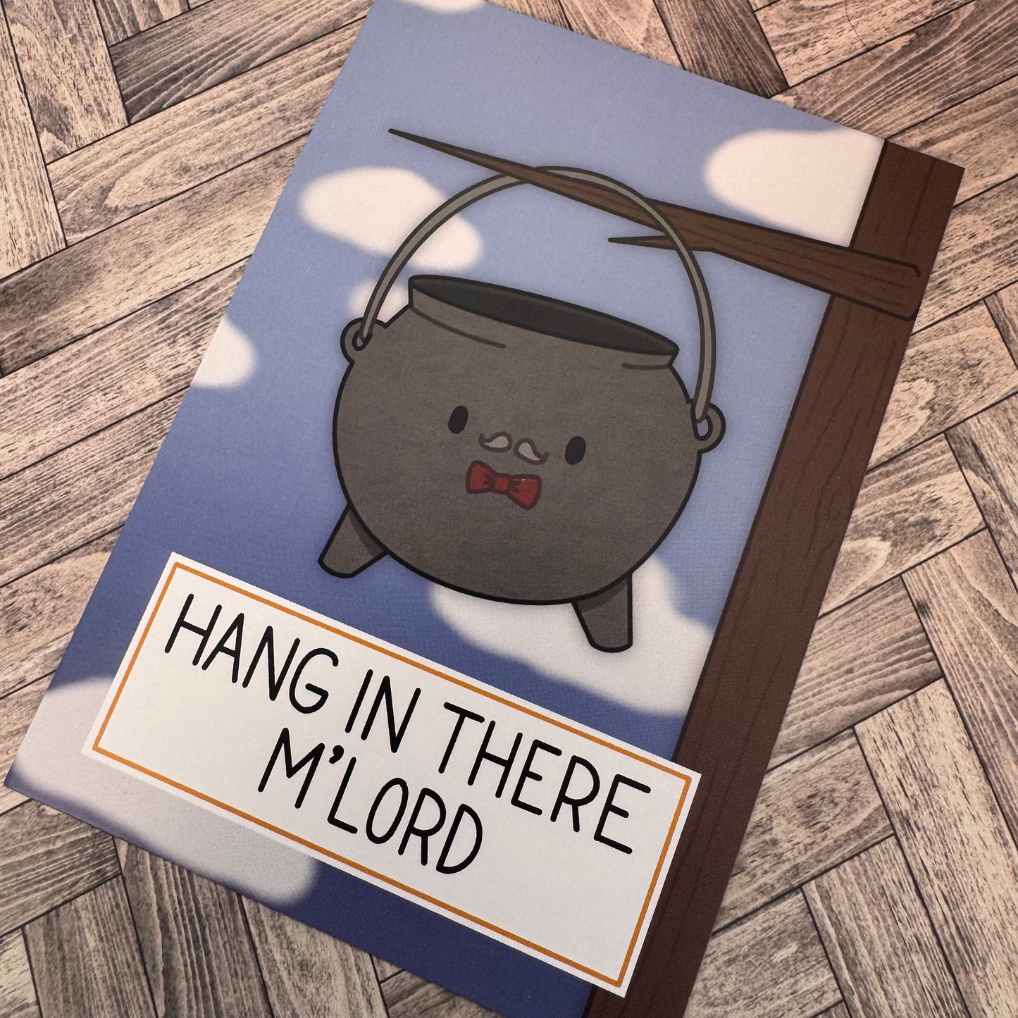 Gentle Cauldron ‘Hang In There’ Gentleman Cauldron Postcard