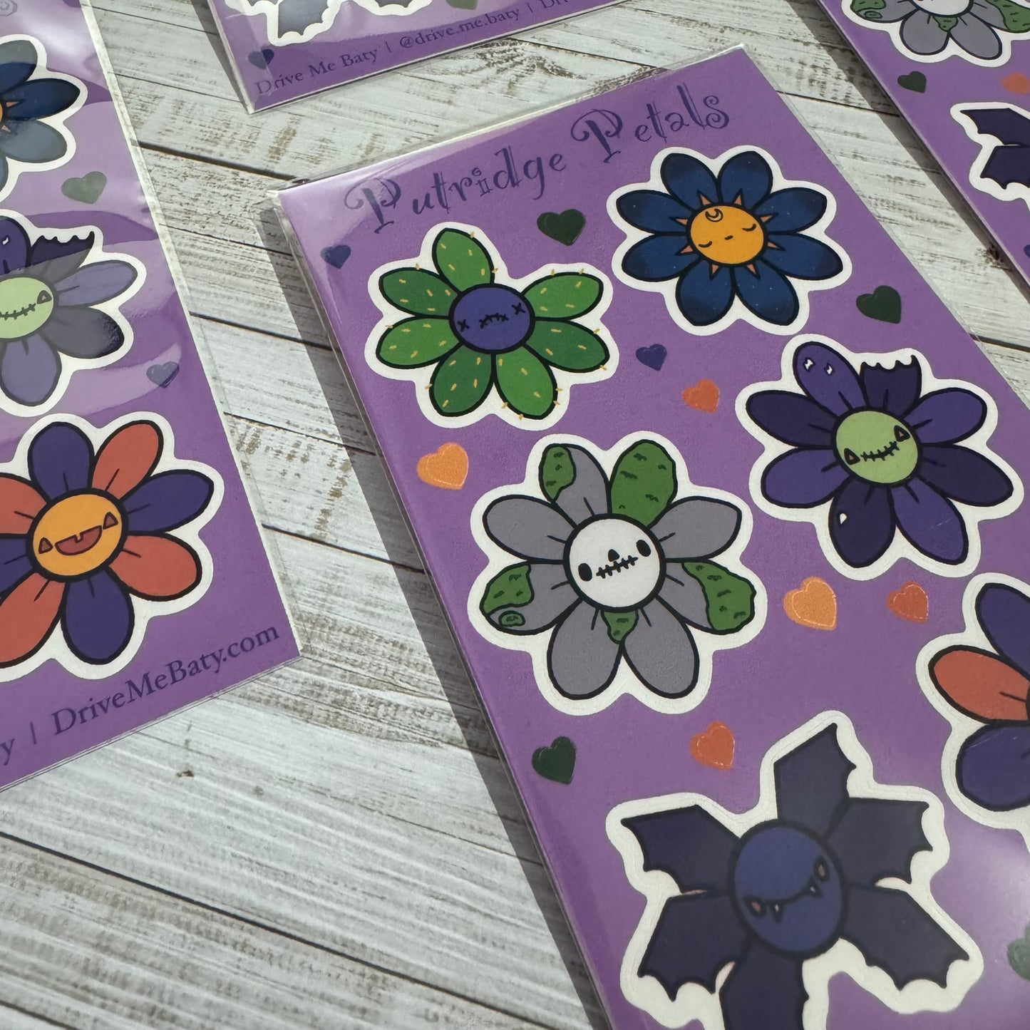Putridge Petals matt vinyl sticker sheet