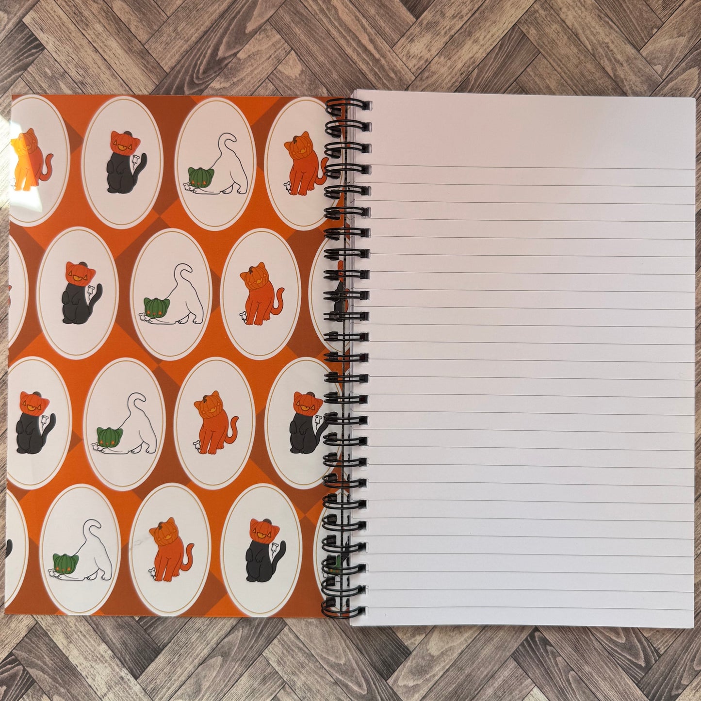 Pumpkats A5 Spiral Notebook
