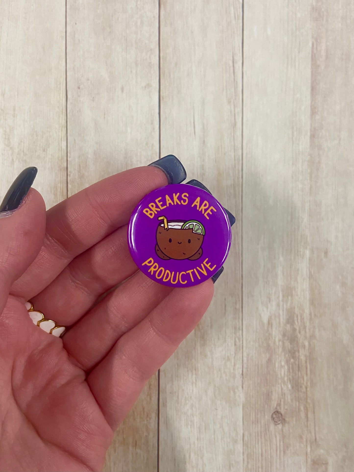 Coco cuties ‘breaks are productive’ badge