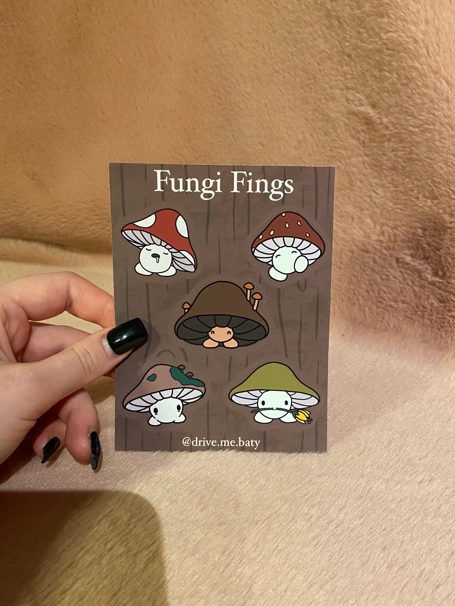 Fungi Fings matt vinyl sticker sheet