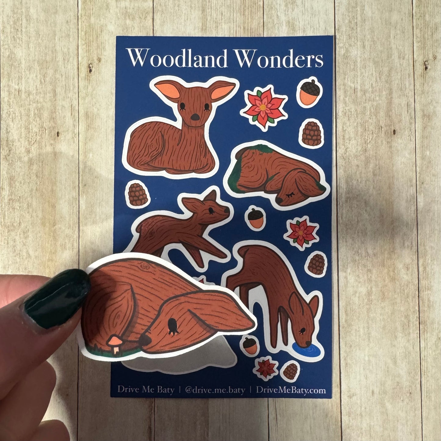 Woodland Wonders matt vinyl sticker sheet