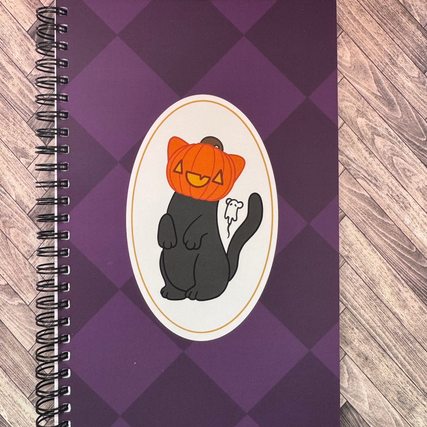 Pumpkats A5 Spiral Notebook