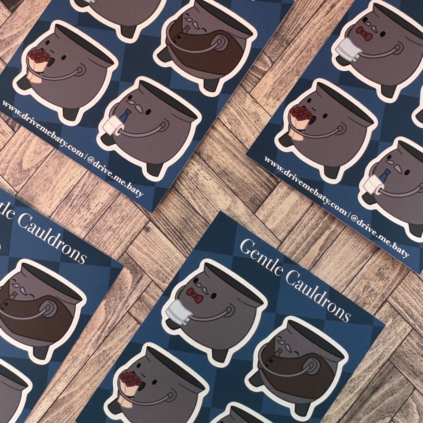 Gentle Cauldrons Matt Vinyl Small Sticker Sheet