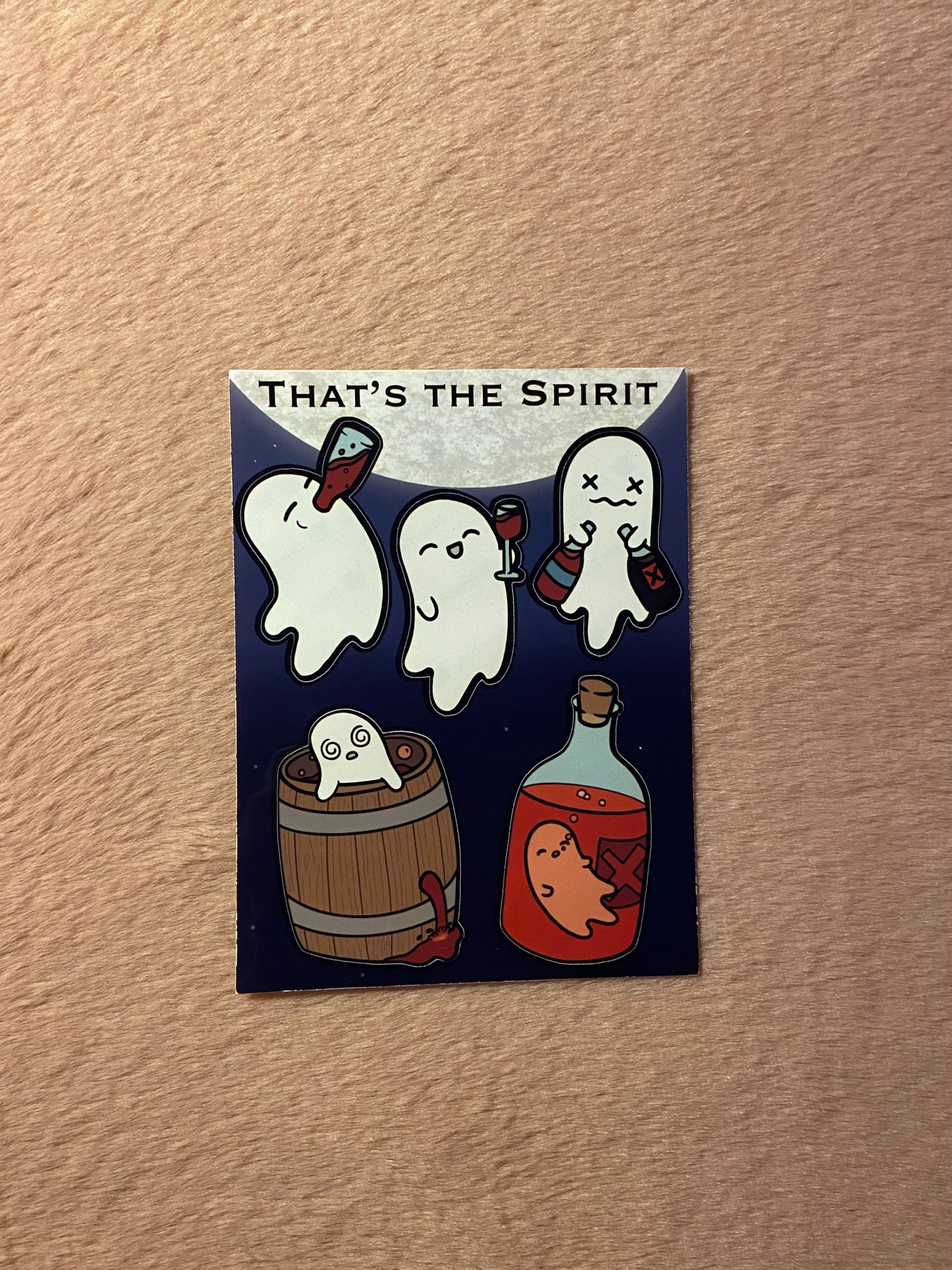 That's the Spirit matt vinyl sticker sheet