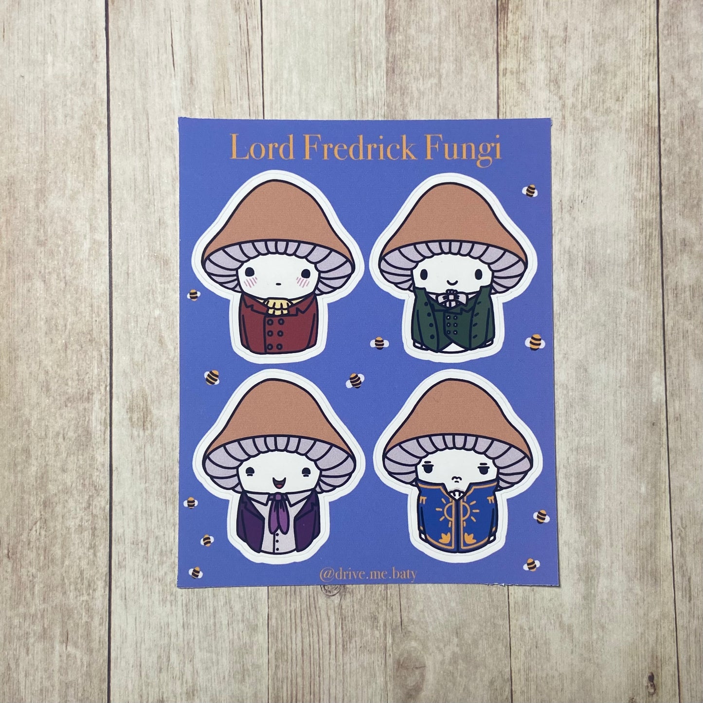 Lord Fredrick Fungi sticker sheet