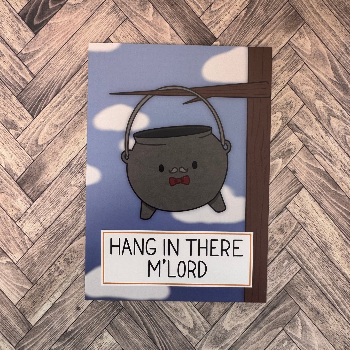 Gentle Cauldron ‘Hang In There’ Gentleman Cauldron Postcard
