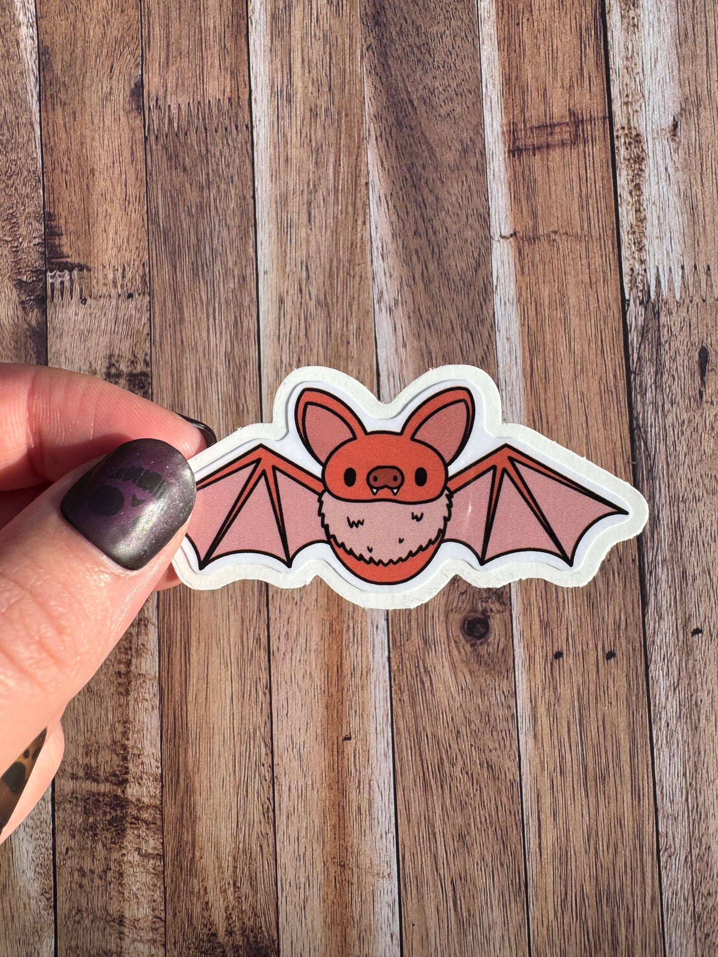 Bat, Laminated Matt vinyl sticker
