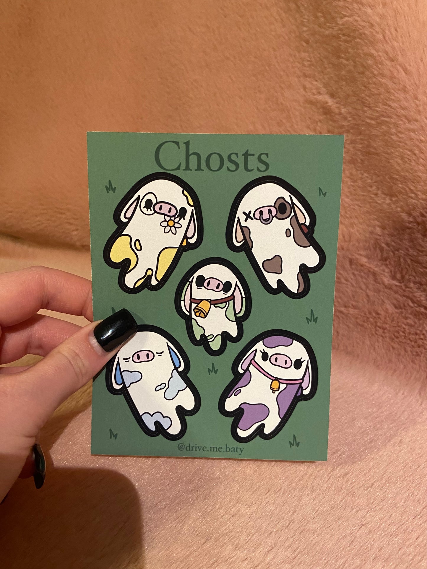 Chosts matt vinyl sticker sheets