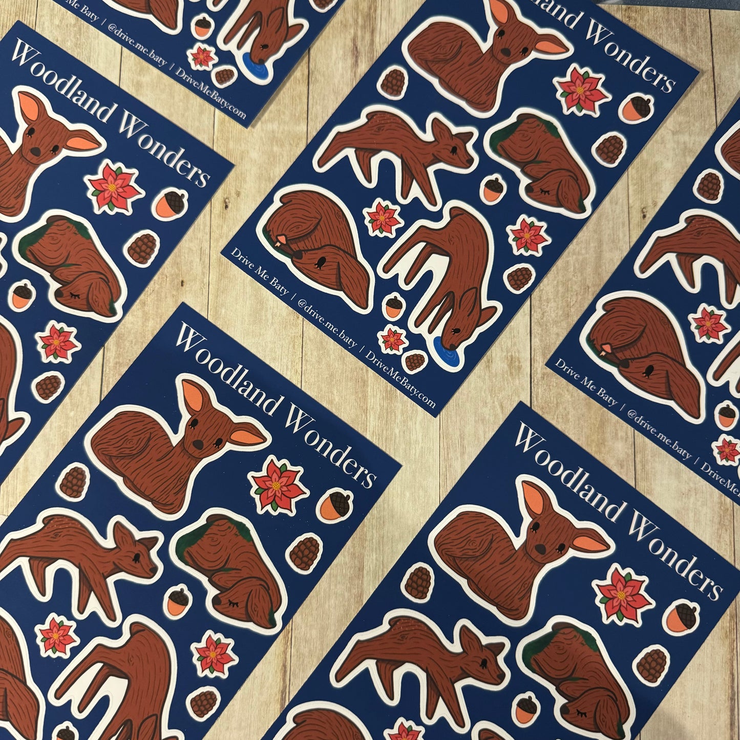 Woodland Wonders matt vinyl sticker sheet
