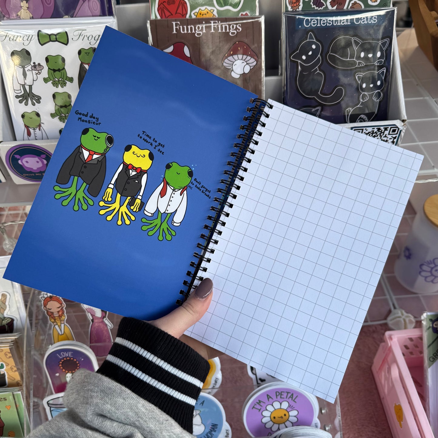 Fancy Frog notebook