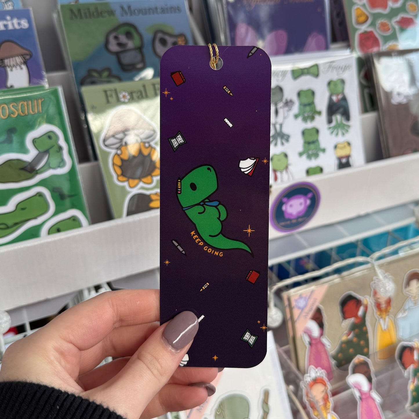 Dino-dorable, Dinosaur in Space bookmark