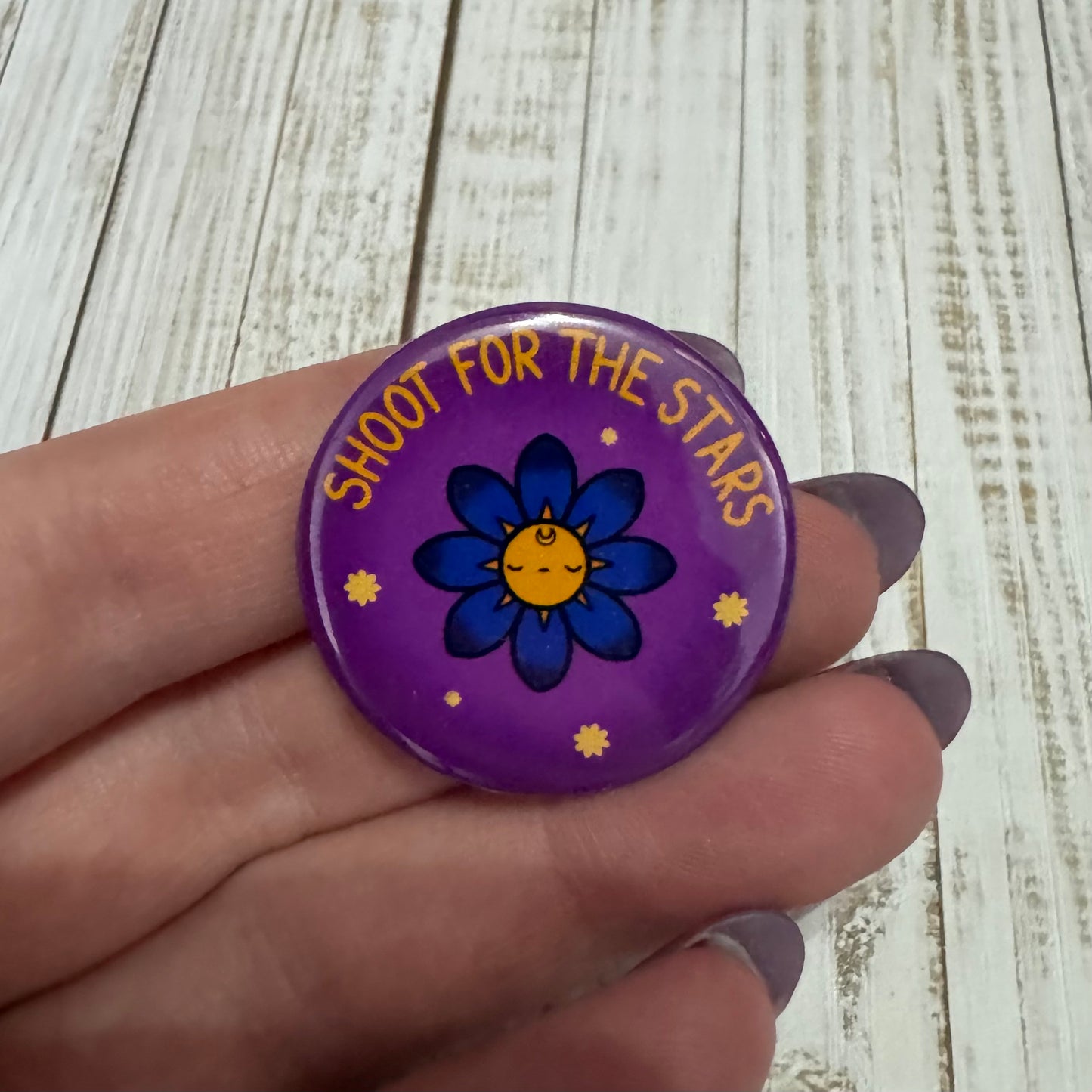 SHOOT FOR THE STARS badge