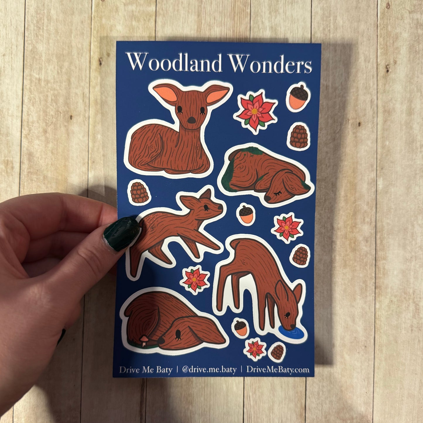 Woodland Wonders matt vinyl sticker sheet