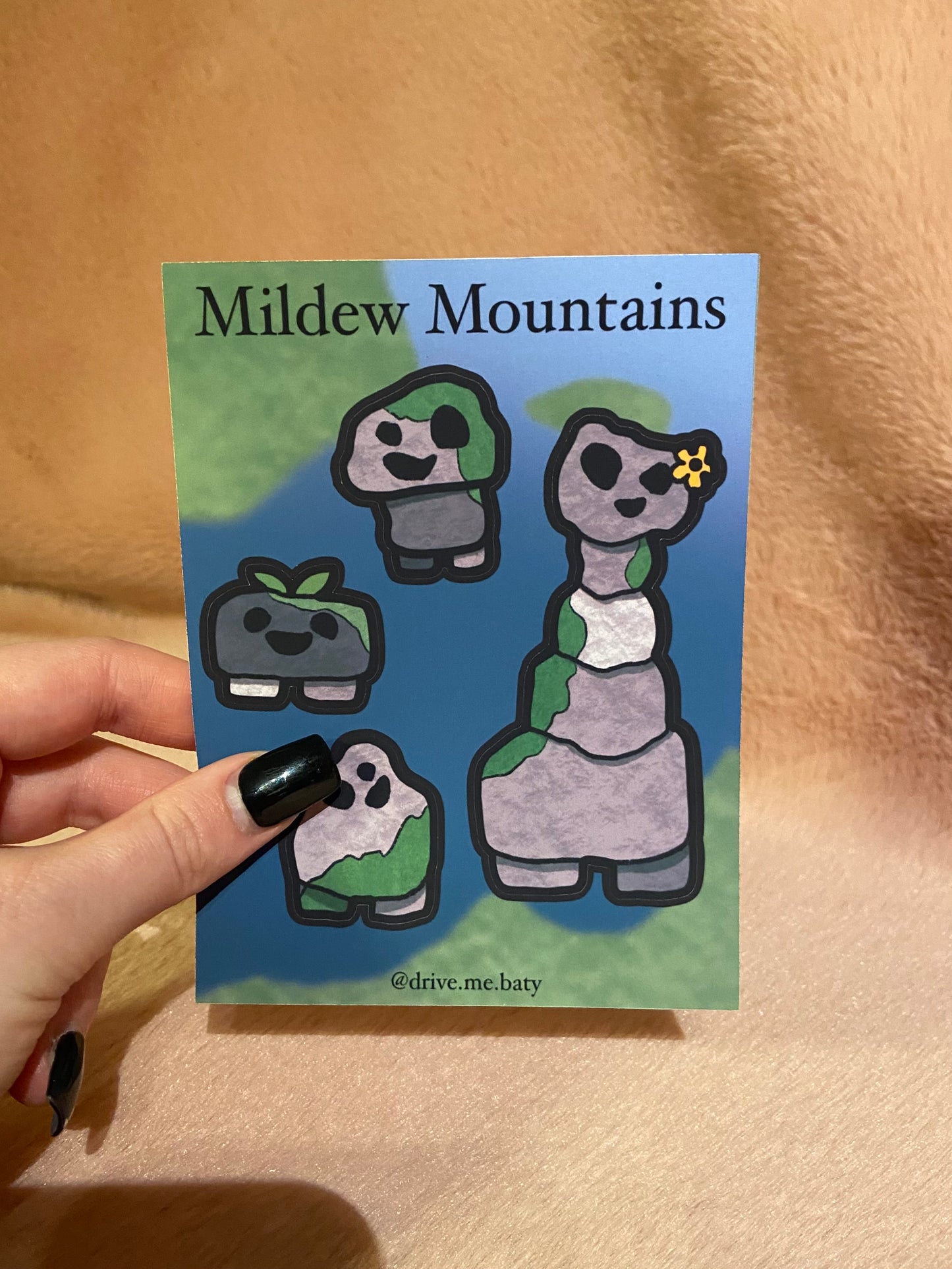 Mildew Mountains matt vinyl sticker sheet