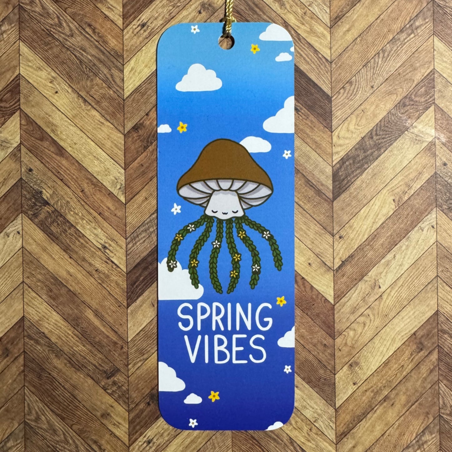 ‘Spring Time’ Mushroom Jellyfish Bookmark