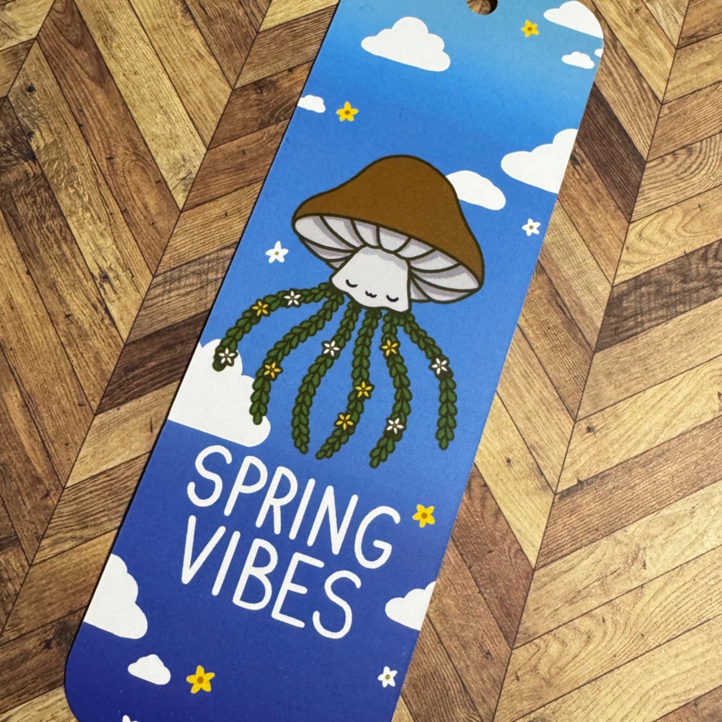 ‘Spring Time’ Mushroom Jellyfish Bookmark