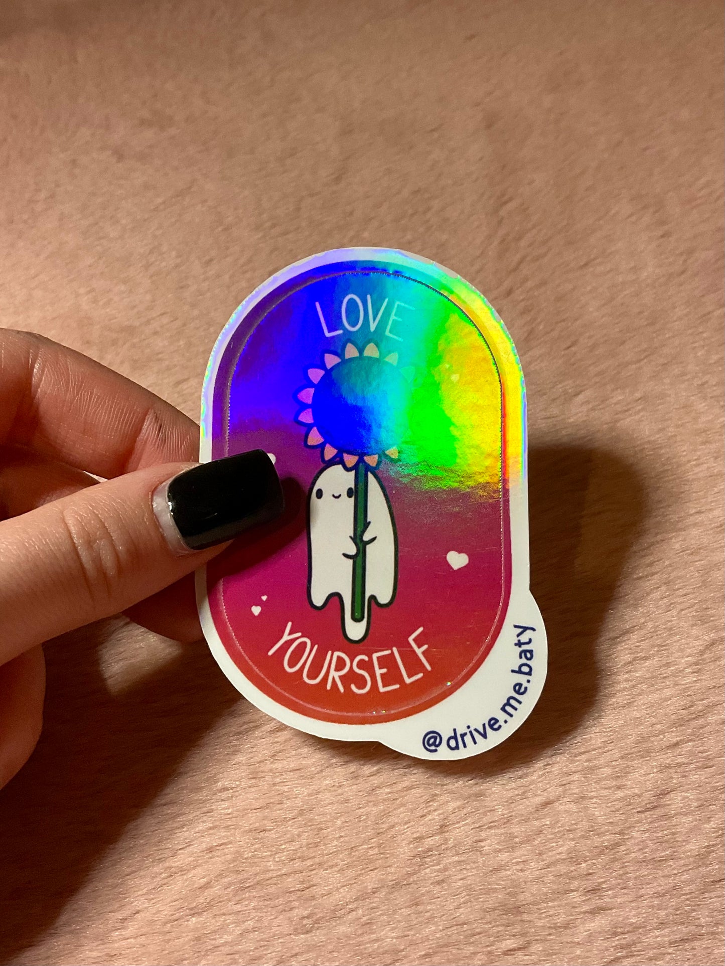 Summer Spirits ‘Love Yourself’ holographic sticker