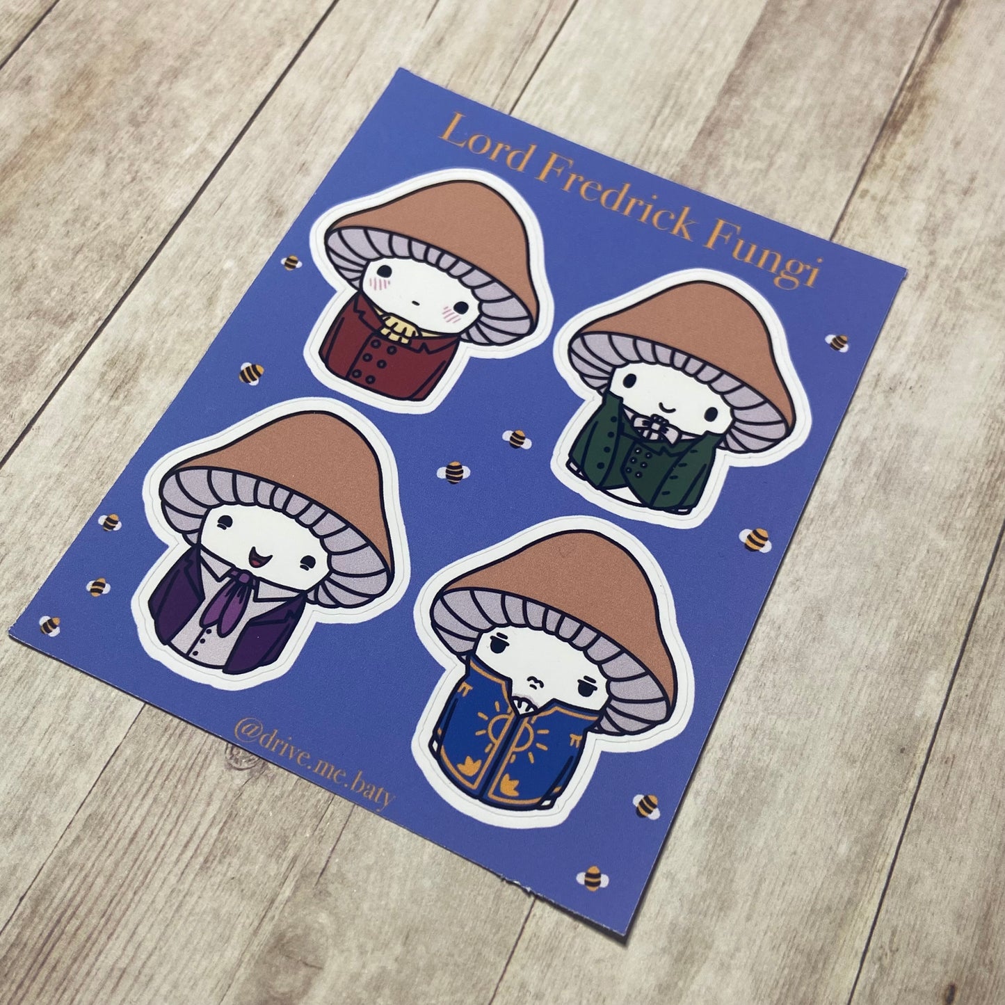 Lord Fredrick Fungi sticker sheet