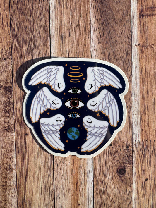 Biblical Angel, Laminated Matt vinyl sticker