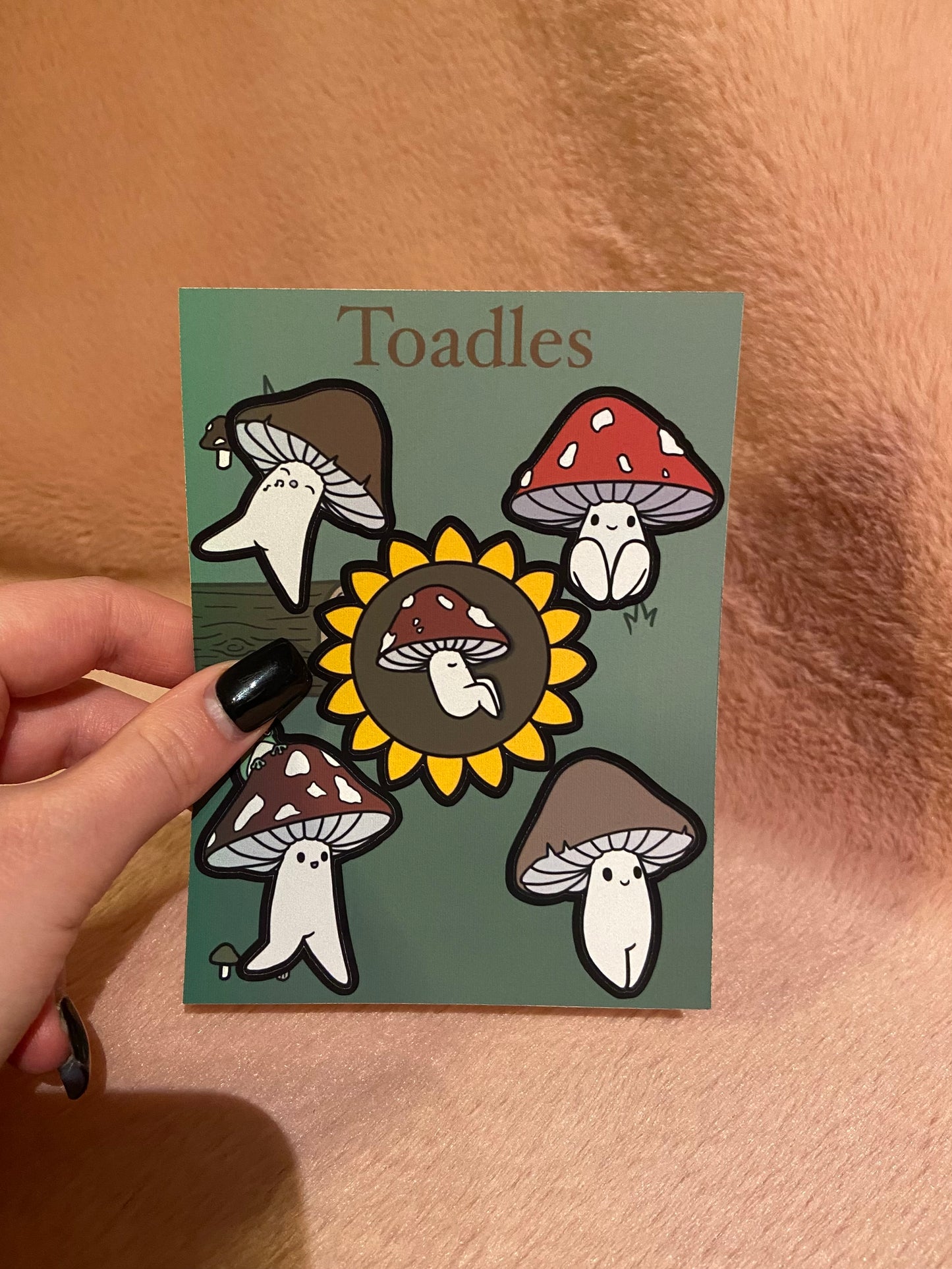 Toadles matt vinyl sticker sheet