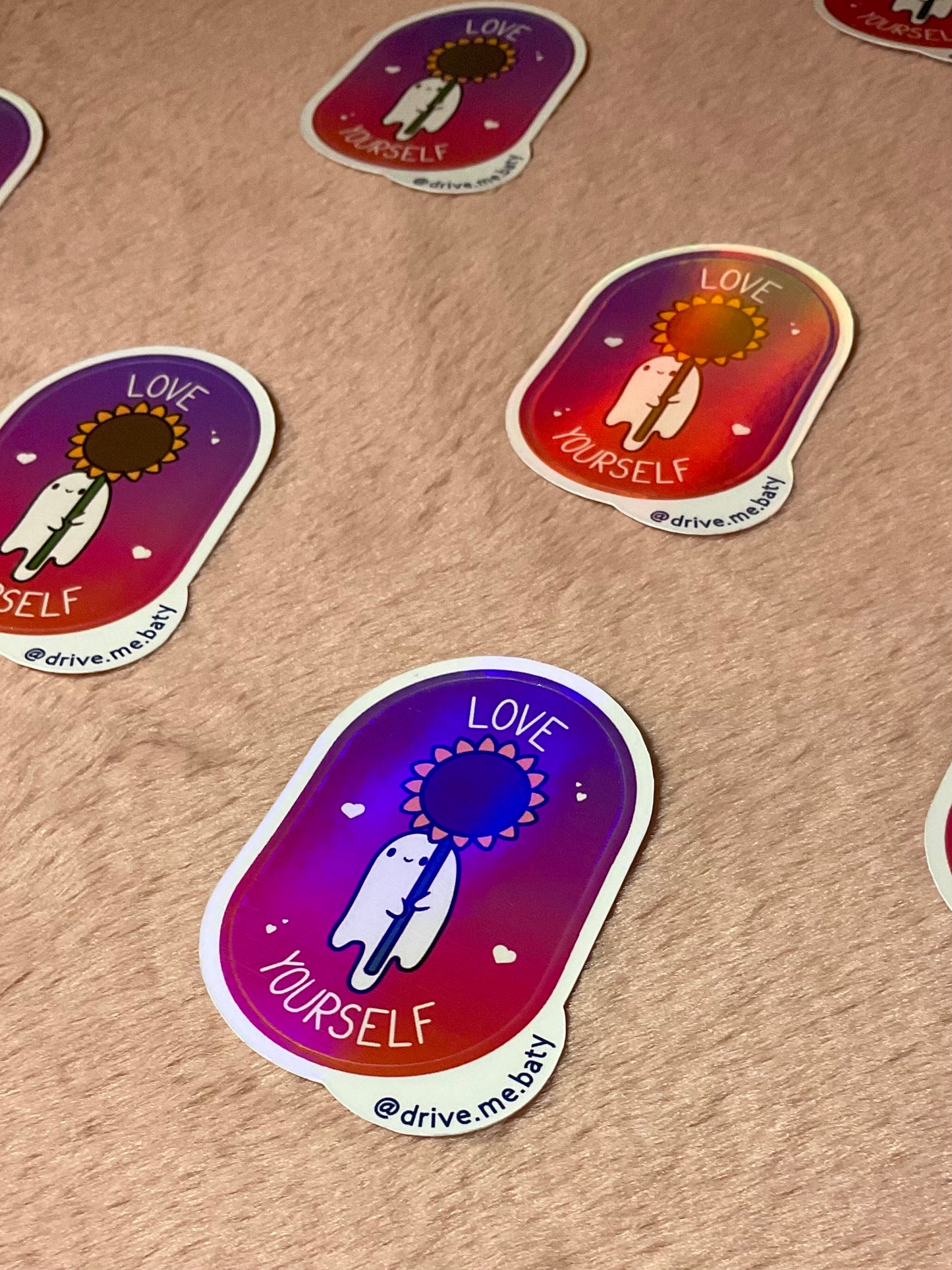 Summer Spirits ‘Love Yourself’ holographic sticker