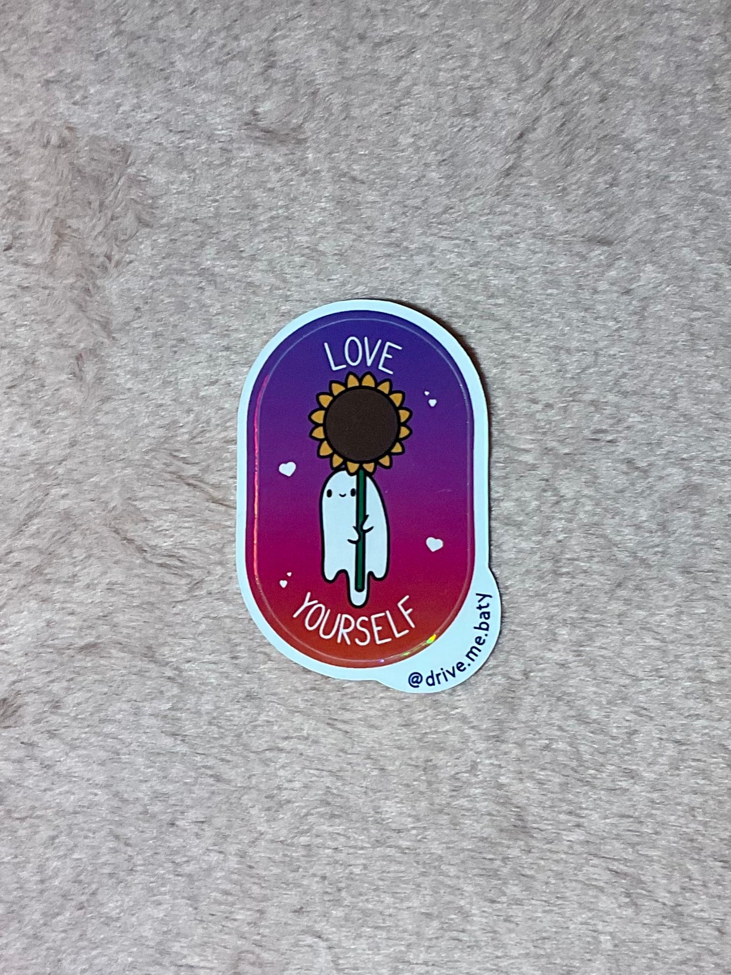 Summer Spirits ‘Love Yourself’ holographic sticker