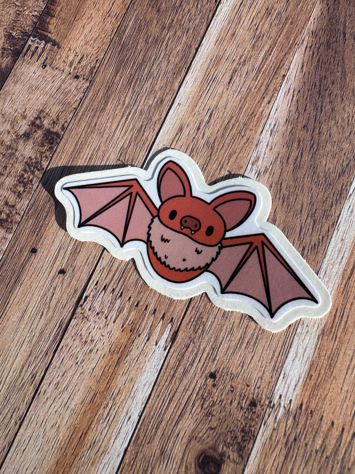 Bat, Laminated Matt vinyl sticker