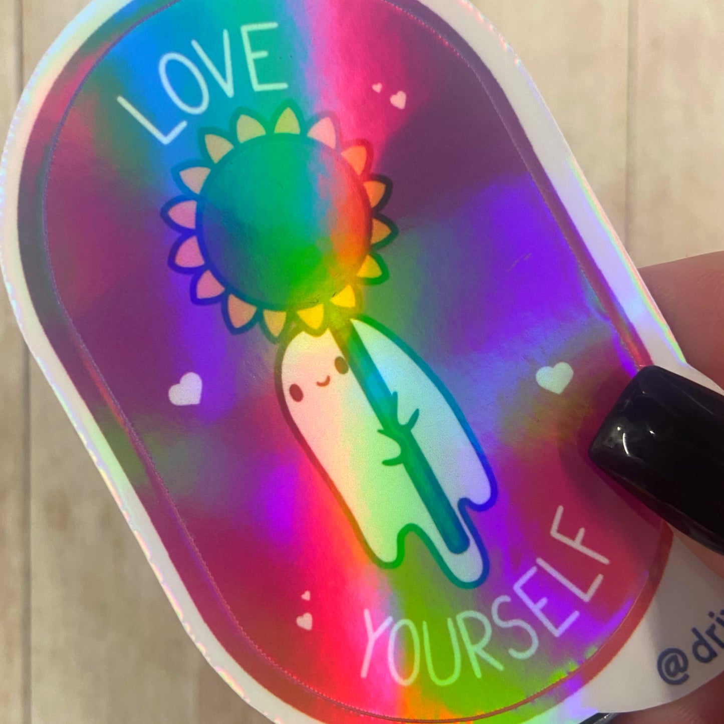 Summer Spirits ‘Love Yourself’ holographic sticker