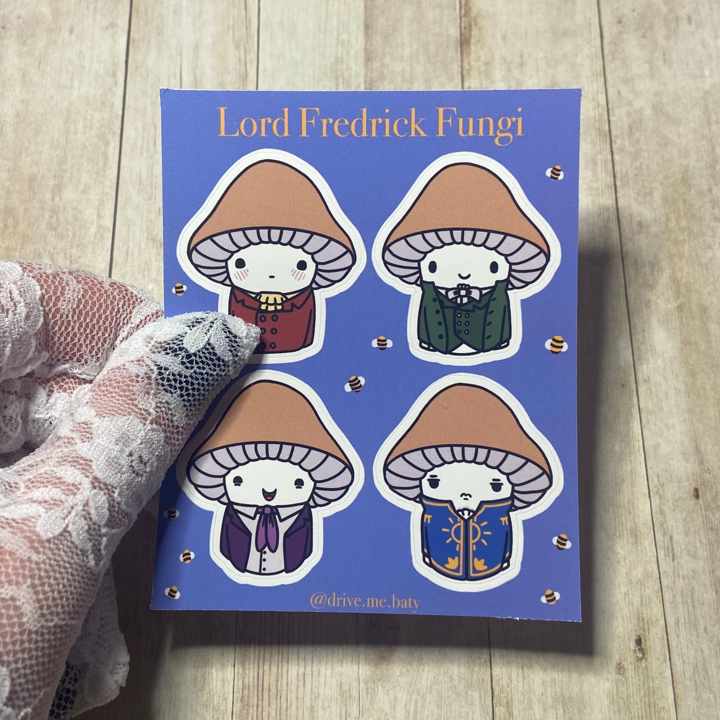 Lord Fredrick Fungi sticker sheet