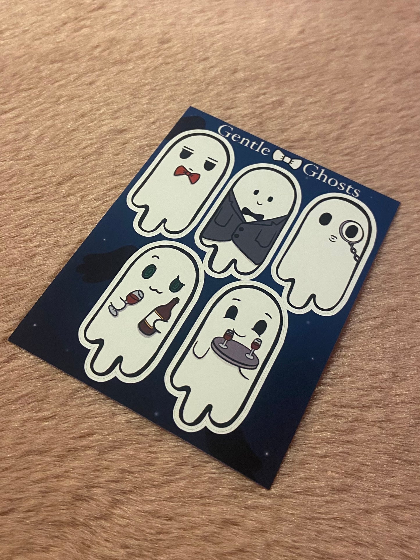 Gentle Ghosts matt vinyl sticker sheet