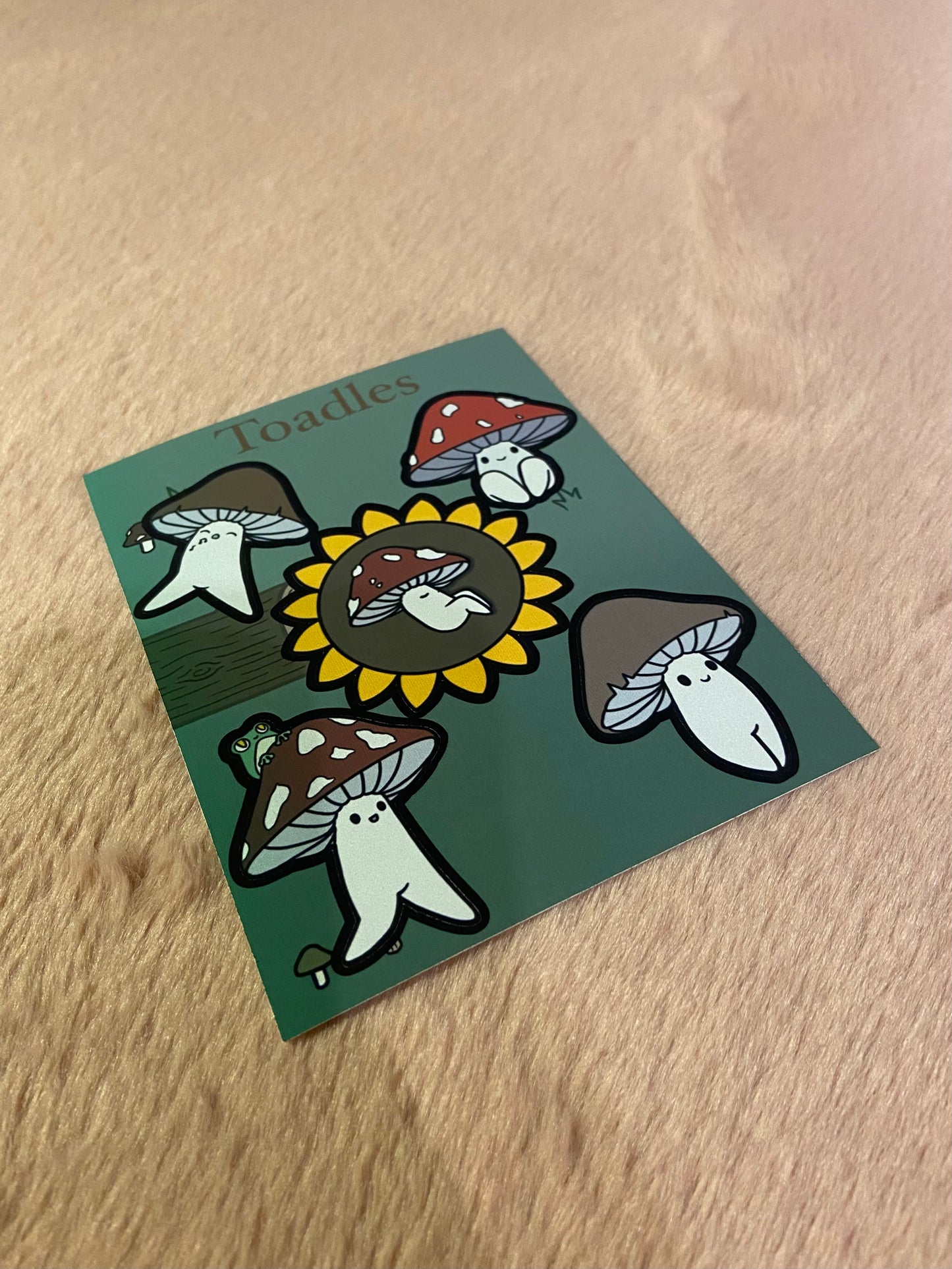 Toadles matt vinyl sticker sheet
