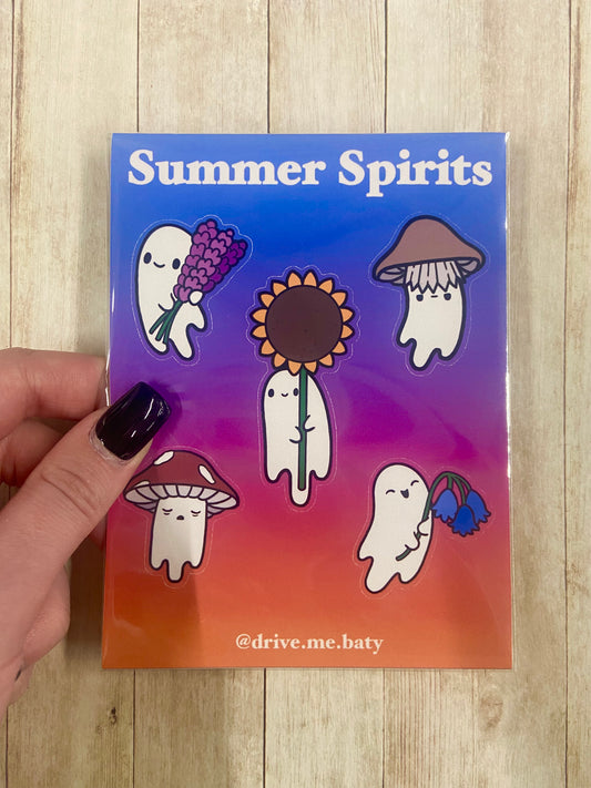Summer Spirits matt vinyl sticker sheets