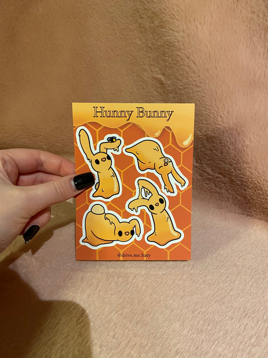 Hunny Bunny matt vinyl sticker sheet