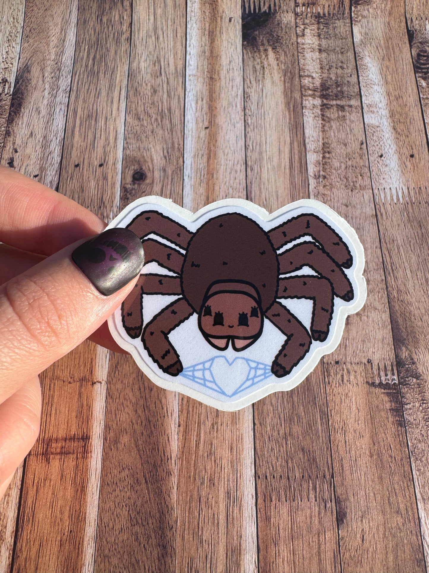 Love Spider, Laminated Matt vinyl sticker