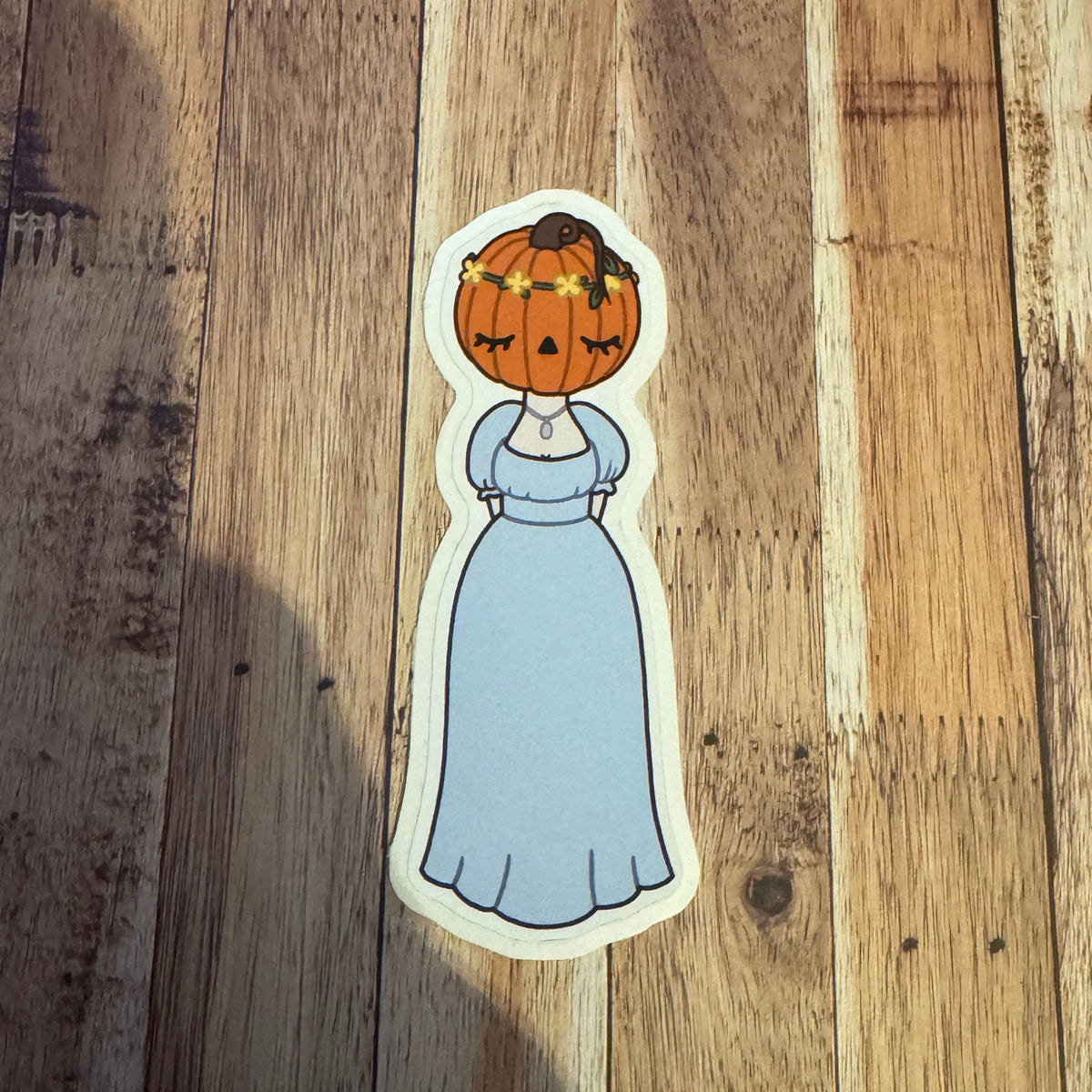 Lovely Pumpkin Maiden Sticker- Bluebell