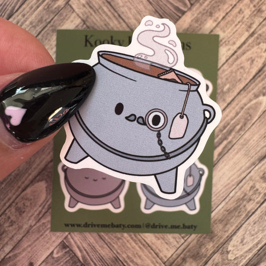 Kooky Cauldron Matt Vinyl Small Sticker Sheet