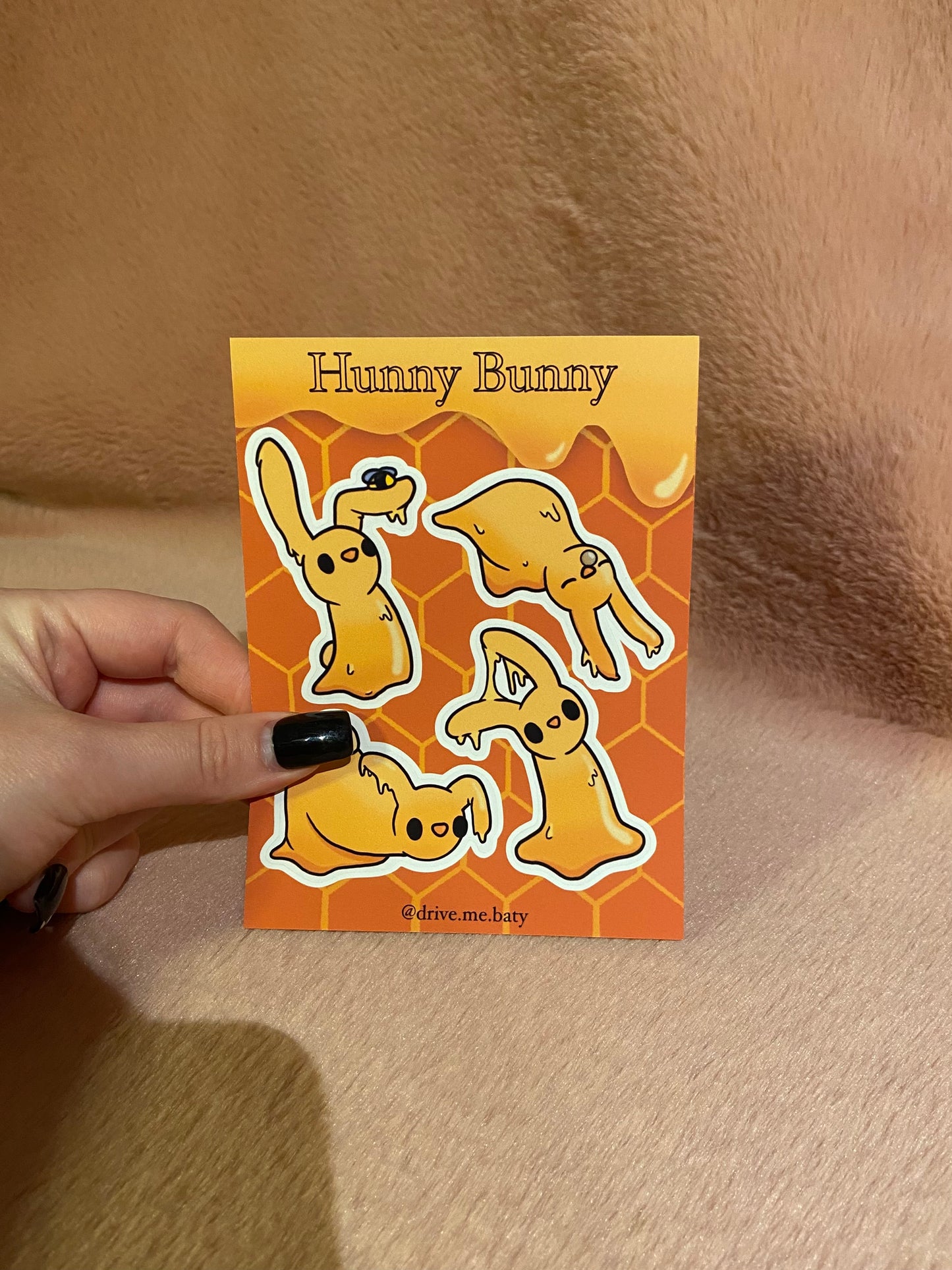 Hunny Bunny matt vinyl sticker sheet