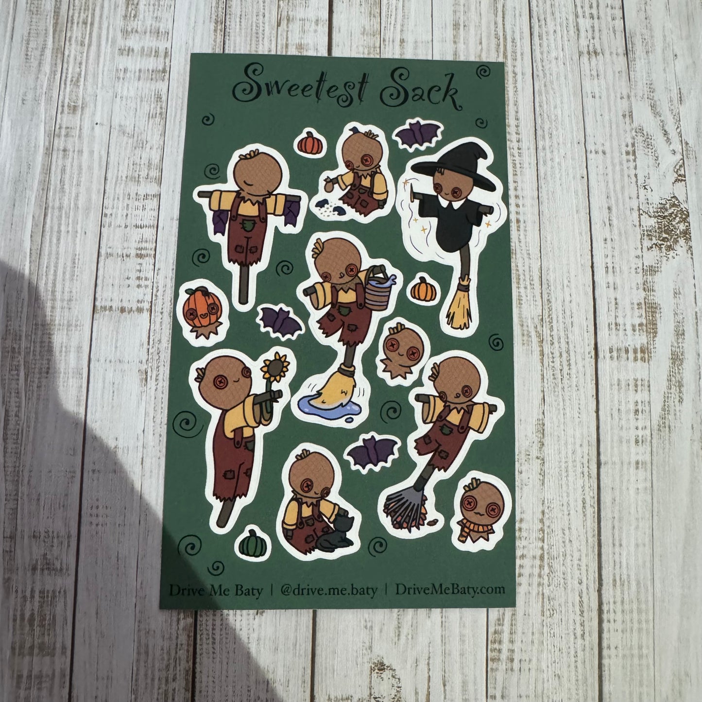 Sweetest Sack matt vinyl sticker sheet
