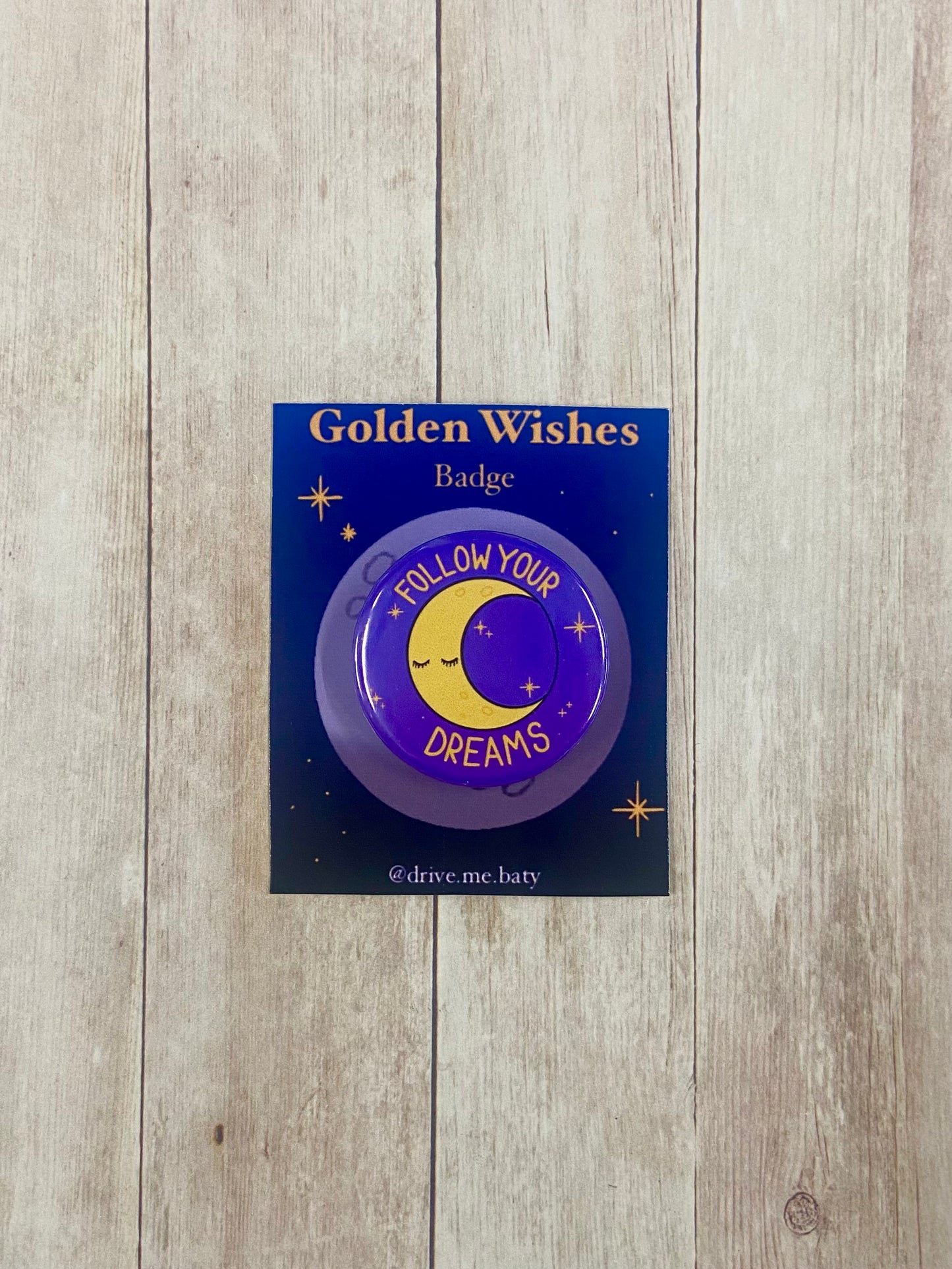 Golden Wishes ‘follow your dreams’ badge