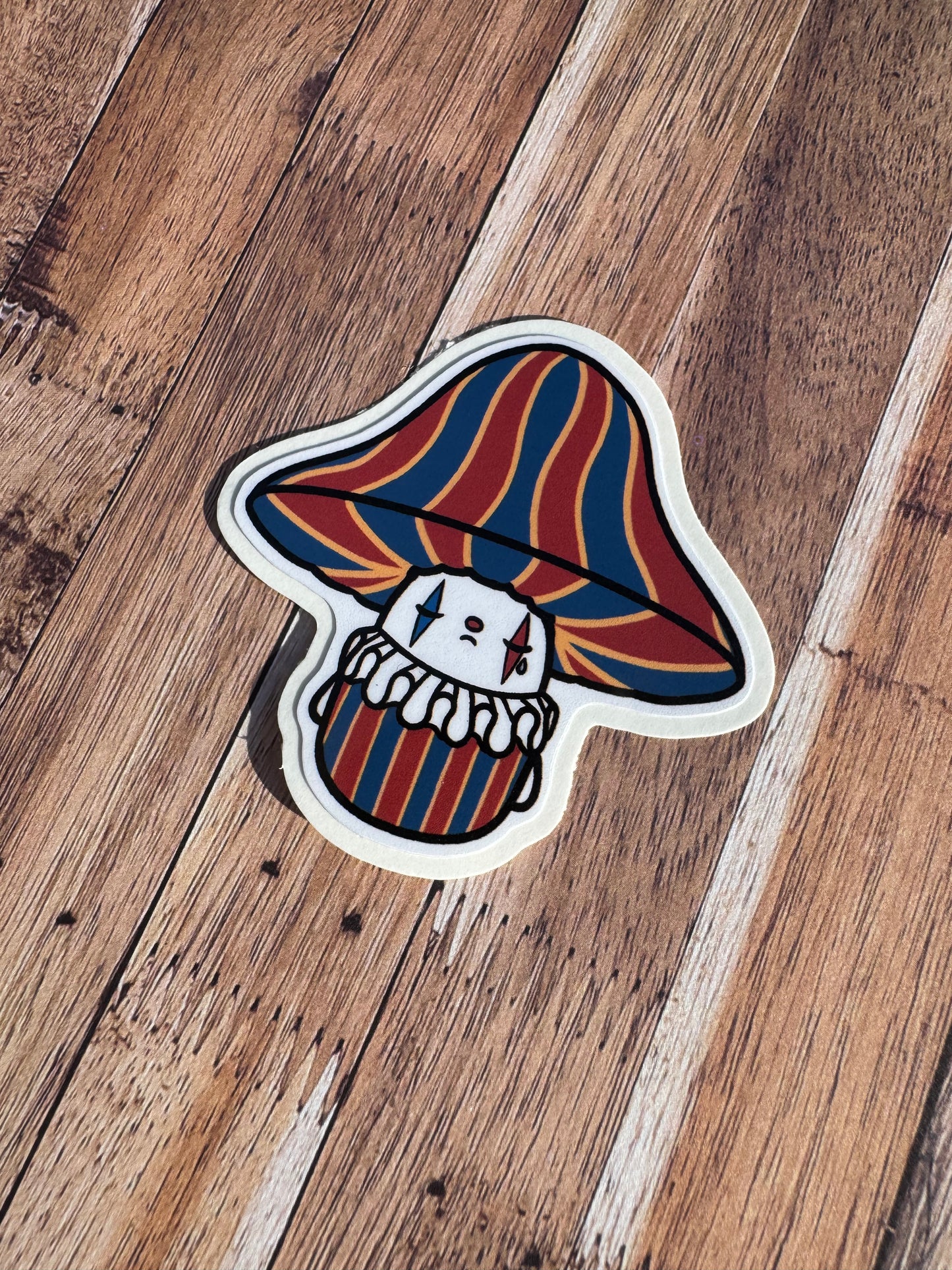 Fungi Fool, Laminated Matt vinyl sticker