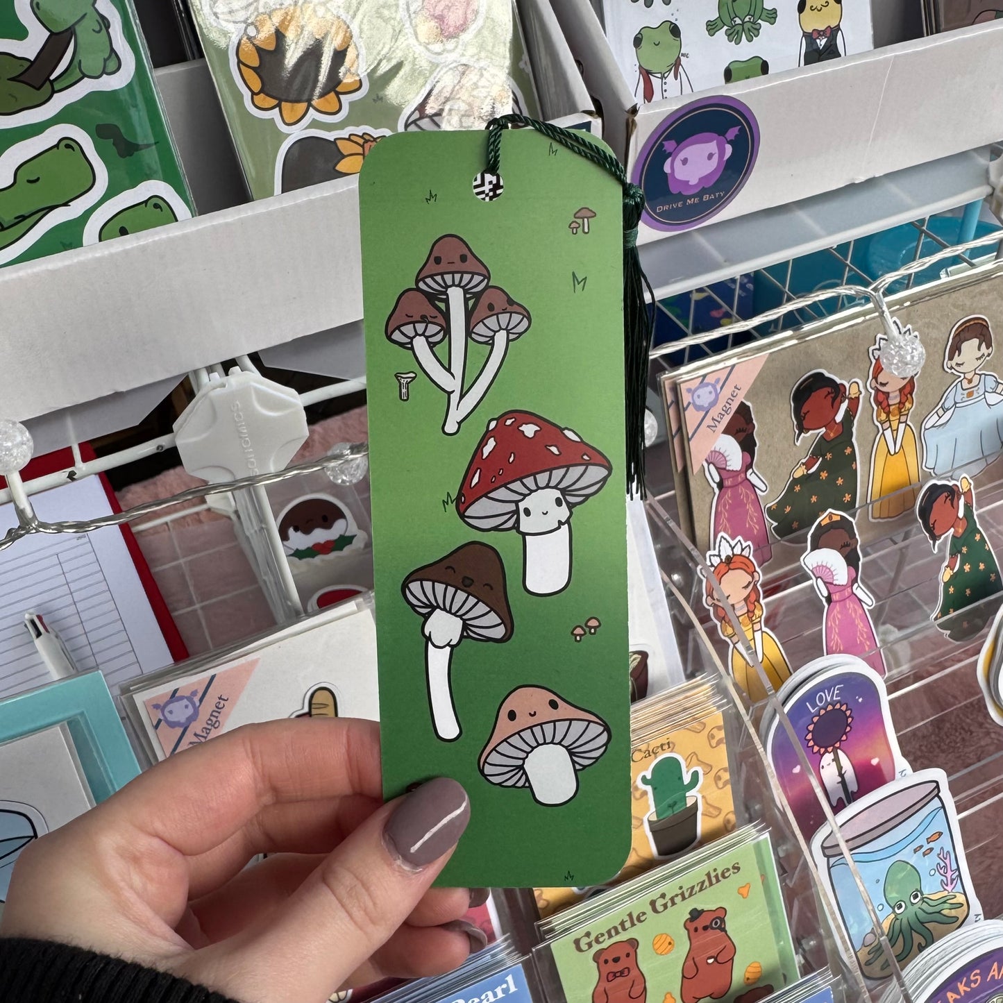 Mushroomies, Mushroom Fungi Bookmark