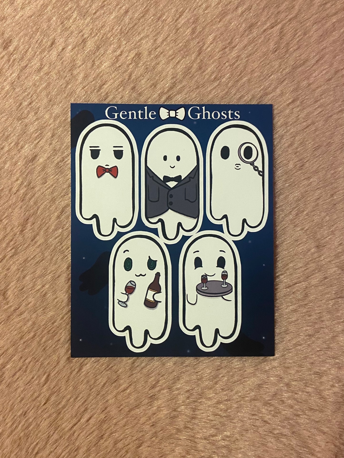 Gentle Ghosts matt vinyl sticker sheet
