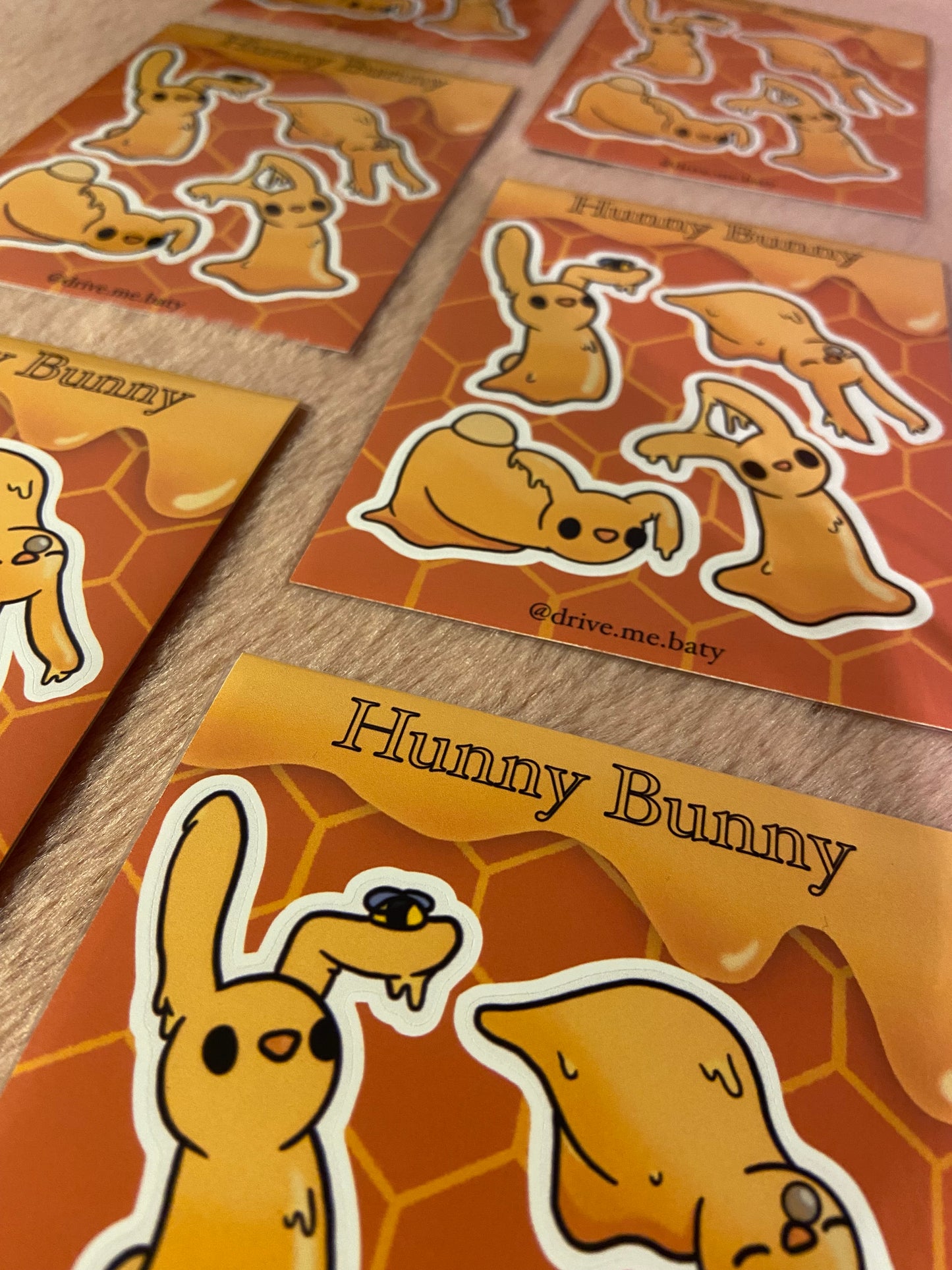 Hunny Bunny matt vinyl sticker sheet