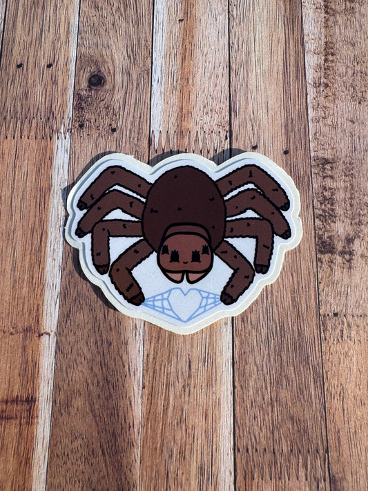 Love Spider, Laminated Matt vinyl sticker