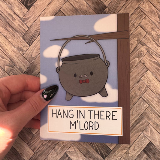 Gentle Cauldron ‘Hang In There’ Gentleman Cauldron Postcard