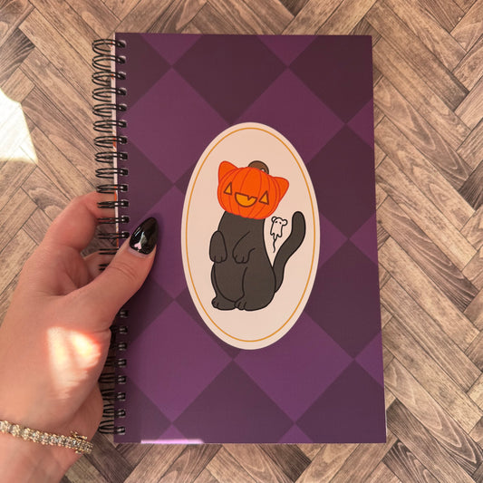 Pumpkats A5 Spiral Notebook